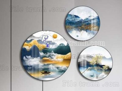 Tải file File gốc in bộ tranh decor treo tráng gương canvas GB21310 (ảnh gốc) file TIFF