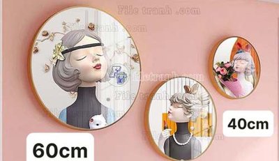 File gốc File gốc in bộ tranh decor treo tráng gương canvas GB21312 (vector) cho in ấn
