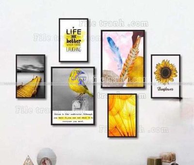 File gốc File gốc in bộ tranh decor treo tráng gương canvas GB21325 (in tráng gương) sang trọng