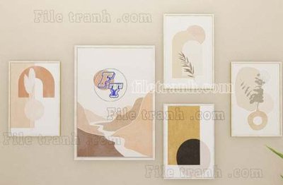 Download file gốc File gốc in bộ tranh decor treo tráng gương canvas GB21358 (in mica) trang trí