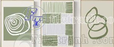 File gốc File gốc in bộ tranh decor treo tráng gương canvas GB21360 (phong cách) châu Âu