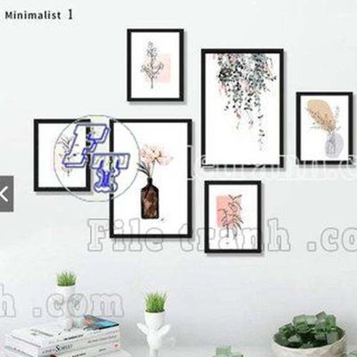 File PSD File gốc in bộ tranh decor treo tráng gương canvas GB21370 (gốc) cho in quảng cáo