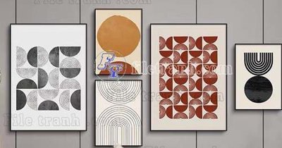 File gốc File gốc in bộ tranh decor treo tráng gương canvas GB21373 (ảnh rõ nét) để in