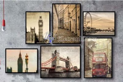 File gốc File gốc in bộ tranh decor treo tráng gương canvas GB21404 (AI/EPS) cho in ấn