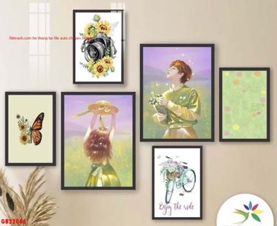Tải về file gốc File gốc in bộ tranh decor treo tráng gương canvas GB22068 (chuẩn in ấn)