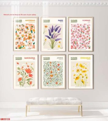 Download file File gốc in bộ tranh decor treo tráng gương canvas GB22123 (gốc) cho xưởng in