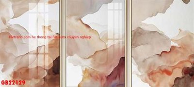 Ảnh gốc File gốc in bộ tranh decor treo tráng gương canvas GB22129 (độ nét cao) in tráng gương