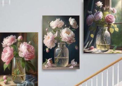 File gốc File gốc in bộ tranh decor treo tráng gương canvas GB22141 (dành cho quảng cáo)