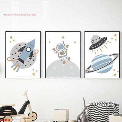 File gốc File gốc in bộ tranh decor treo tráng gương canvas GB22258 (in lụa) tranh thuận buồm