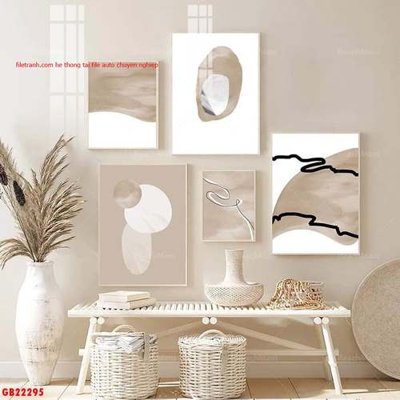 Download file gốc File gốc in bộ tranh decor treo tráng gương canvas GB22295 (dùng cho in ấn)