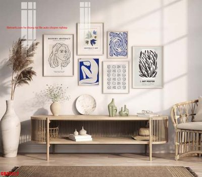 File in trần File gốc in bộ tranh decor treo tráng gương canvas GB22317 (bản gốc) bầu trời