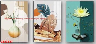 File gốc File gốc in bộ tranh decor treo tráng gương canvas GB22347 (ảnh rõ nét) để in