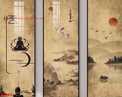 File in lụa File gốc in bộ tranh decor treo tráng gương canvas GB22372 (hoa văn) File gốc in bộ tranh decor treo tráng gương canvas GB22372
