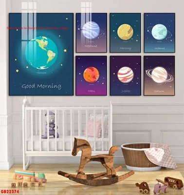 File tranh File gốc in bộ tranh decor treo tráng gương canvas GB22374 (gốc) chủ đề thiên nhiên