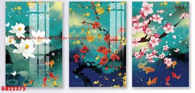 Download file tranh File gốc in bộ tranh decor treo tráng gương canvas GB22375 (file gốc PSD)