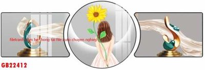 File gốc File gốc in bộ tranh decor treo tráng gương canvas GB22412 (trang trí) cho phòng khách