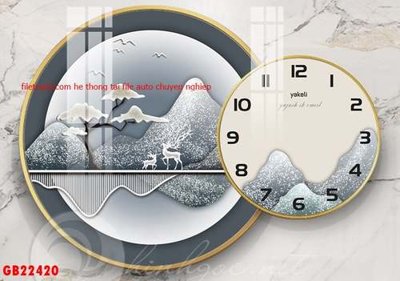 Hình ảnh file gốc in trần nhà File gốc in bộ tranh decor treo tráng gương canvas GB22420