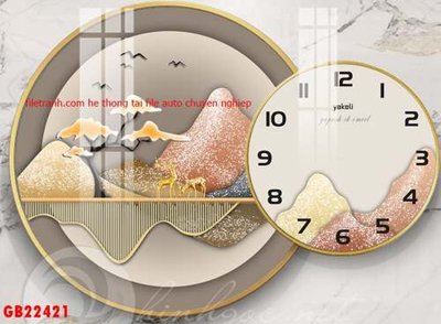 File ảnh File gốc in bộ tranh decor treo tráng gương canvas GB22421 (gốc) trang trí khách sạn