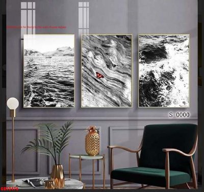 File tranh File gốc in bộ tranh decor treo tráng gương canvas GB22476 (ảnh gốc) không bị mờ