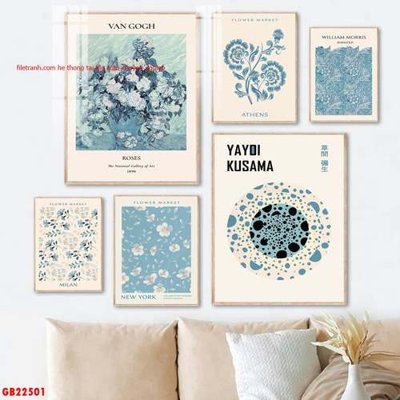File gốc in tráng gương File gốc in bộ tranh decor treo tráng gương canvas GB22501 chi tiết