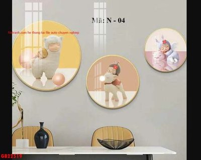 File PSD File gốc in bộ tranh decor treo tráng gương canvas GB22519 (chất lượng in ấn)
