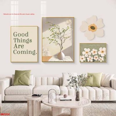 File tranh File gốc in bộ tranh decor treo tráng gương canvas GB22534 (bản gốc) treo quán cafe