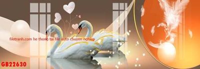 File tranh File gốc in bộ tranh decor treo tráng gương canvas GB22630 (gốc) chủ đề động vật