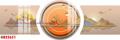 File gốc File gốc in bộ tranh decor treo tráng gương canvas GB22651 (in lụa) trang trí tường