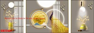 File gốc File gốc in bộ tranh decor treo tráng gương canvas GB22661 (phong cách) tối giản