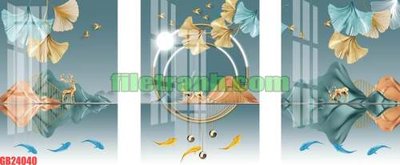 Mua file gốc File gốc in bộ tranh decor treo tráng gương canvas GB24040 (chất lượng) tại Filetranh.com