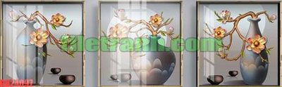 File gốc File gốc in bộ tranh decor treo tráng gương canvas GB24097 (in ấn) không giới hạn