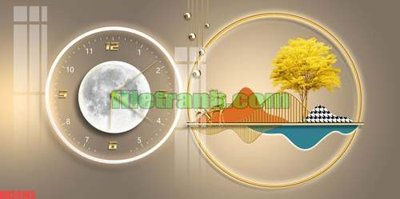 File gốc File gốc in bộ tranh decor treo tráng gương canvas GB24102 (trang trí) phòng ngủ