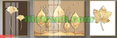 Ảnh gốc File gốc in bộ tranh decor treo tráng gương canvas GB24116 (độ nét cao) in mica