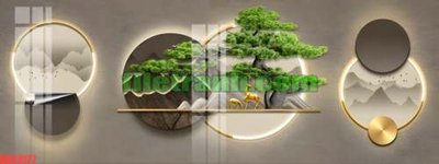 Ảnh gốc file in lụa File gốc in bộ tranh decor treo tráng gương canvas GB24177 chi tiết