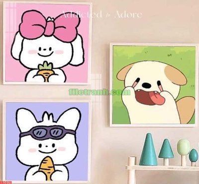 File ảnh File gốc in bộ tranh decor treo tráng gương canvas GB24179 (gốc) in poster