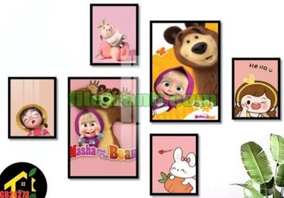File tranh File gốc in bộ tranh decor treo tráng gương canvas GB24272 (gốc) chủ đề con người