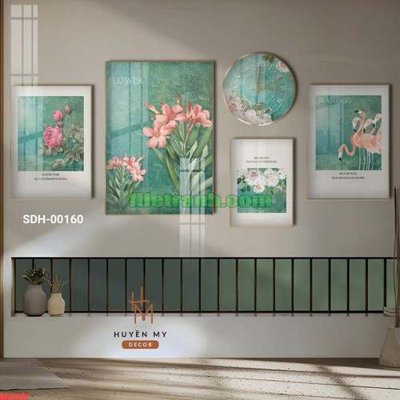 Cung cấp file tranh gốc File gốc in bộ tranh decor treo tráng gương canvas GB24297 độc quyền