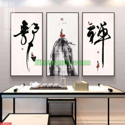File in trần File gốc in bộ tranh decor treo tráng gương canvas GB24380 (bản gốc) mây trời
