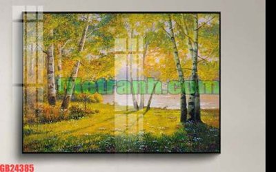 File tranh gốc File gốc in bộ tranh decor treo tráng gương canvas GB24385 chủ đề hiện đại
