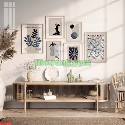 Ảnh mô tả file gốc in mica File gốc in bộ tranh decor treo tráng gương canvas GB24408