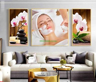File gốc File gốc in bộ tranh decor treo tráng gương canvas GB24431 (cho in UV) siêu nét