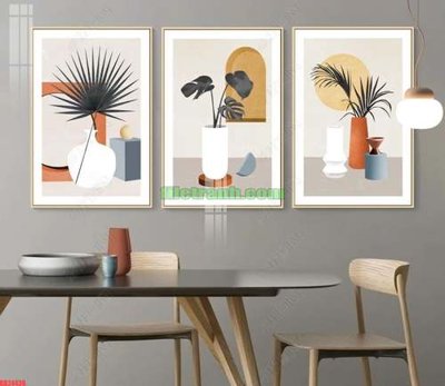 File in trần File gốc in bộ tranh decor treo tráng gương canvas GB24436 (bản gốc) mây trời