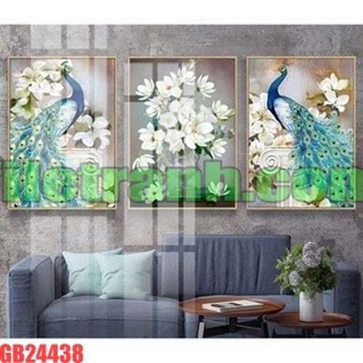 File tranh File gốc in bộ tranh decor treo tráng gương canvas GB24438 (gốc) in backlit film