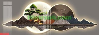 Download file gốc File gốc in bộ tranh decor treo tráng gương canvas GB24483 (in lụa) cao cấp