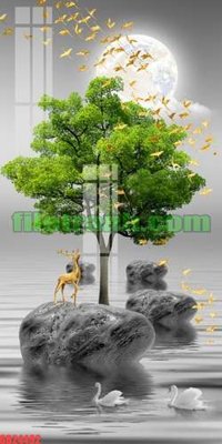 File gốc File gốc in bộ tranh decor treo tráng gương canvas GB24492 (phong cách) cổ điển