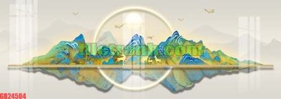 File gốc File gốc in bộ tranh decor treo tráng gương canvas GB24504 (in lụa) cao cấp