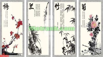 Tải file File gốc in bộ tranh decor treo tráng gương canvas GB24511 (gốc) chủ đề tôn giáo