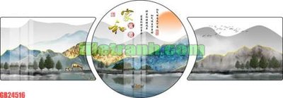 File gốc File gốc in bộ tranh decor treo tráng gương canvas GB24516 (in tráng gương) ốp tường