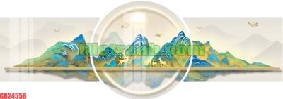 File PSD File gốc in bộ tranh decor treo tráng gương canvas GB24558 (gốc) cho in quảng cáo