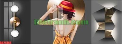 File tranh File gốc in bộ tranh decor treo tráng gương canvas GB24564 (gốc) chủ đề thành phố